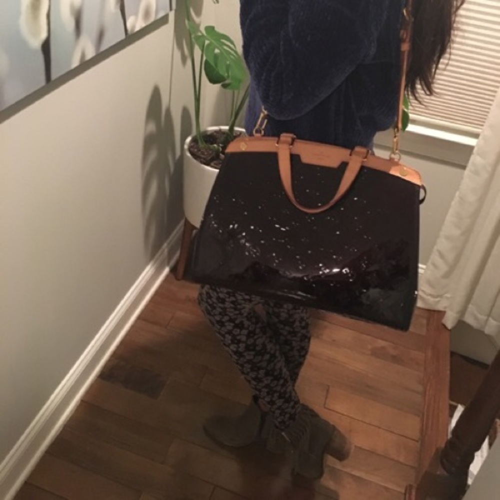Authentic Louis Vuitton Brea GM Black Satchel